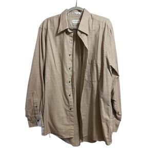 Van Heusen Men's Neutral Button Down Shirt